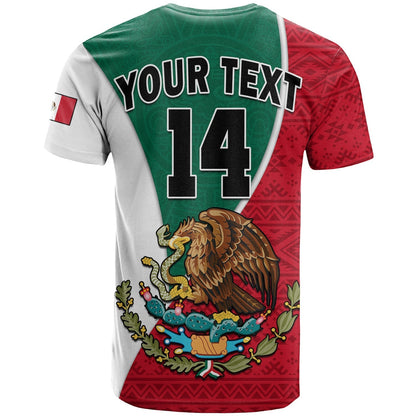 Custom Mexico T Shirt Mexican Aztec Pattern