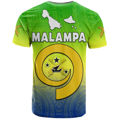 Malampa Province T Shirt Native Canoe Mix Vanuatu Pig Tusk Green Version
