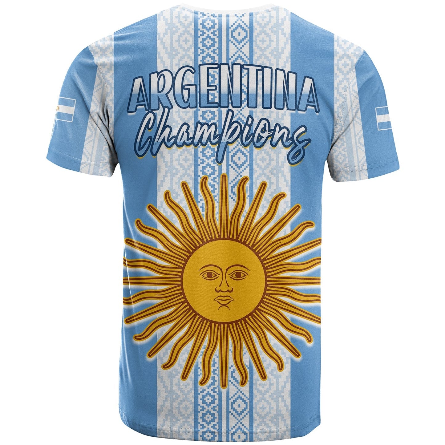 Argentina Football T Shirt Champions World Cup Gaucho Vamos