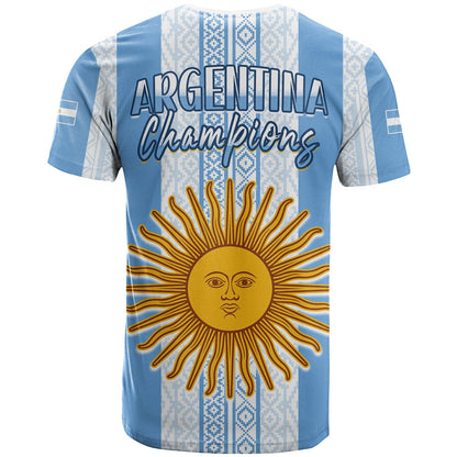 Argentina Football T Shirt Champions World Cup Gaucho Vamos