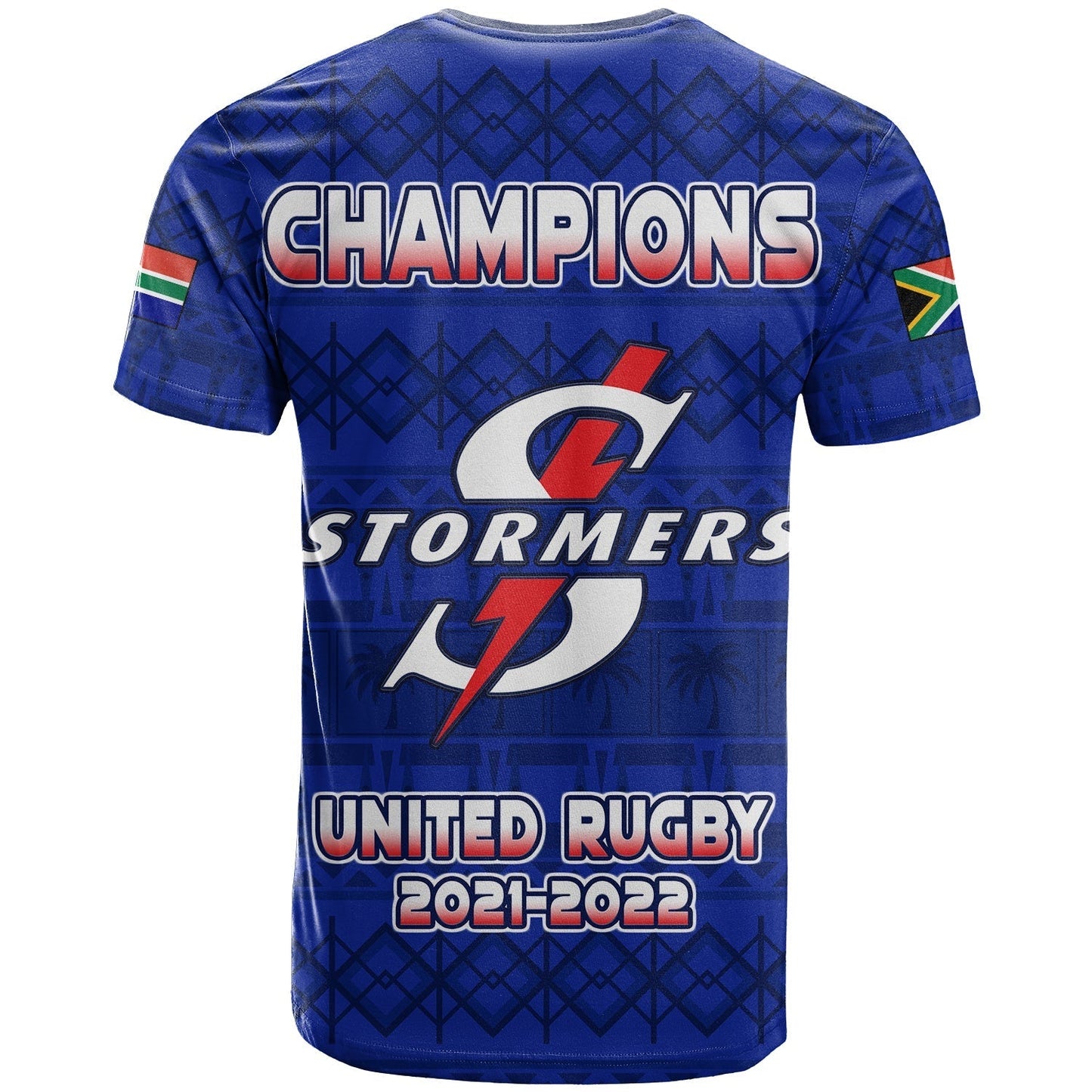 Stormers South Africa Rugby T Shirt We Are The Champions URC African Pattern