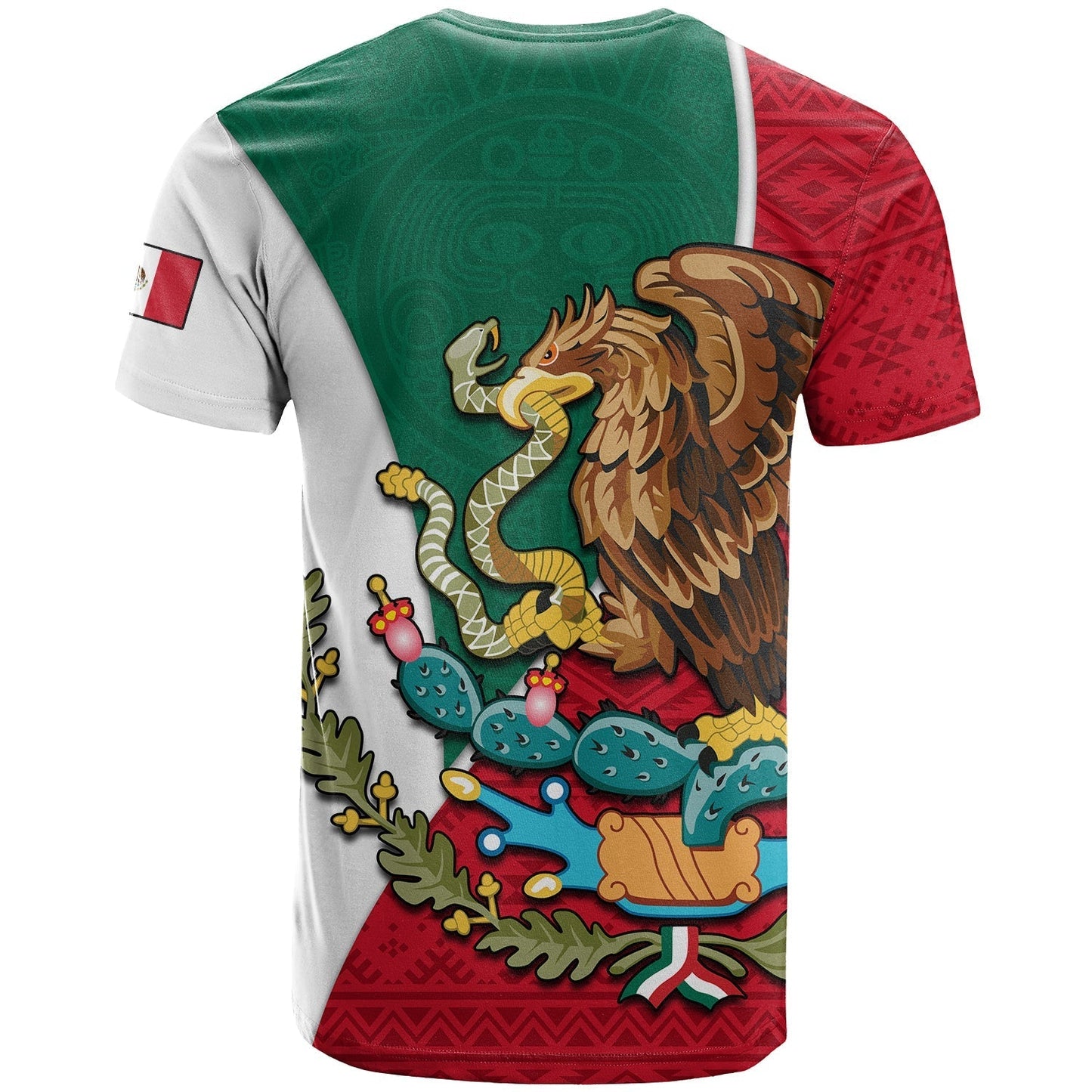 Mexico T Shirt Mexican Aztec Pattern