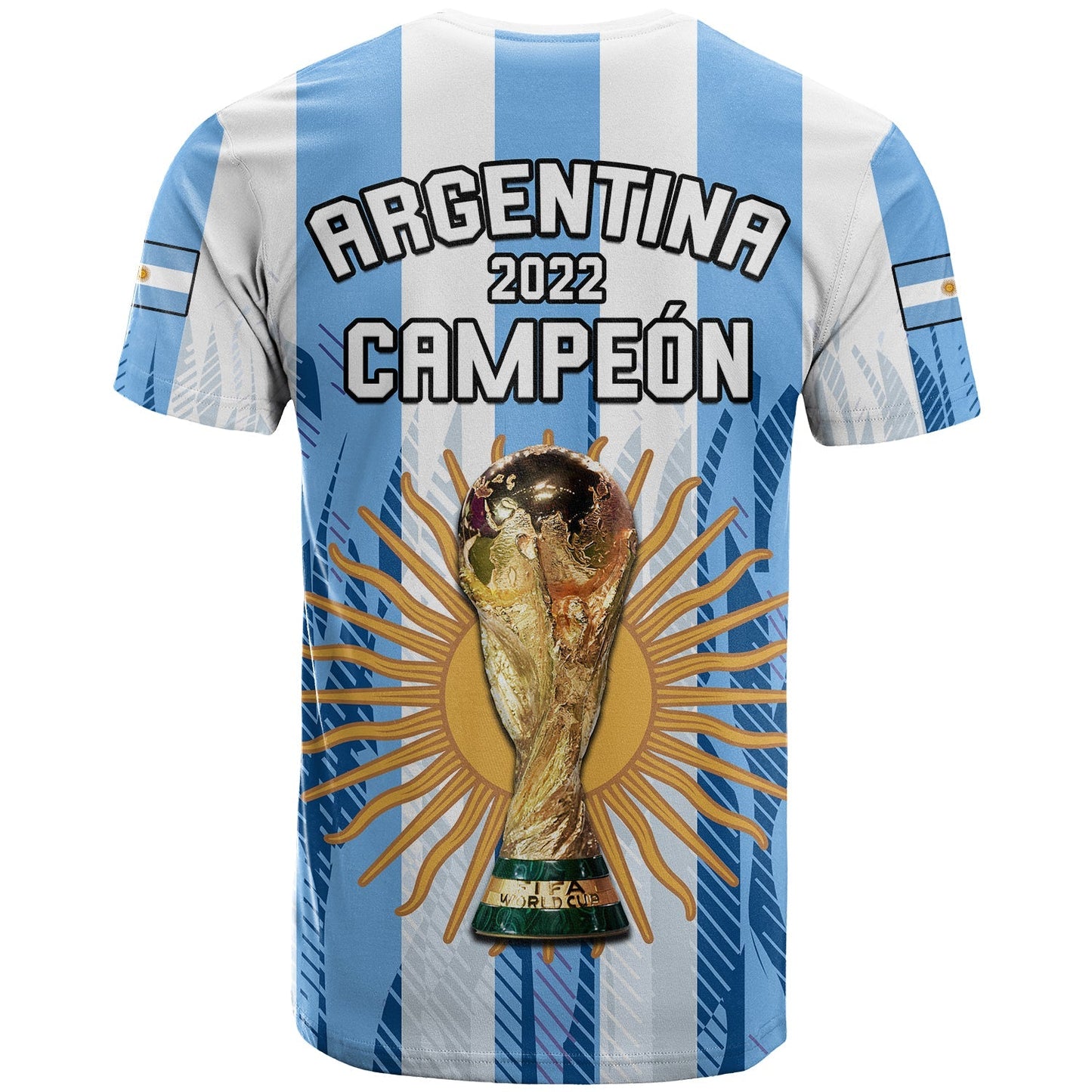 Argentina Football T Shirt La Albiceleste Campeon Proud White 2022