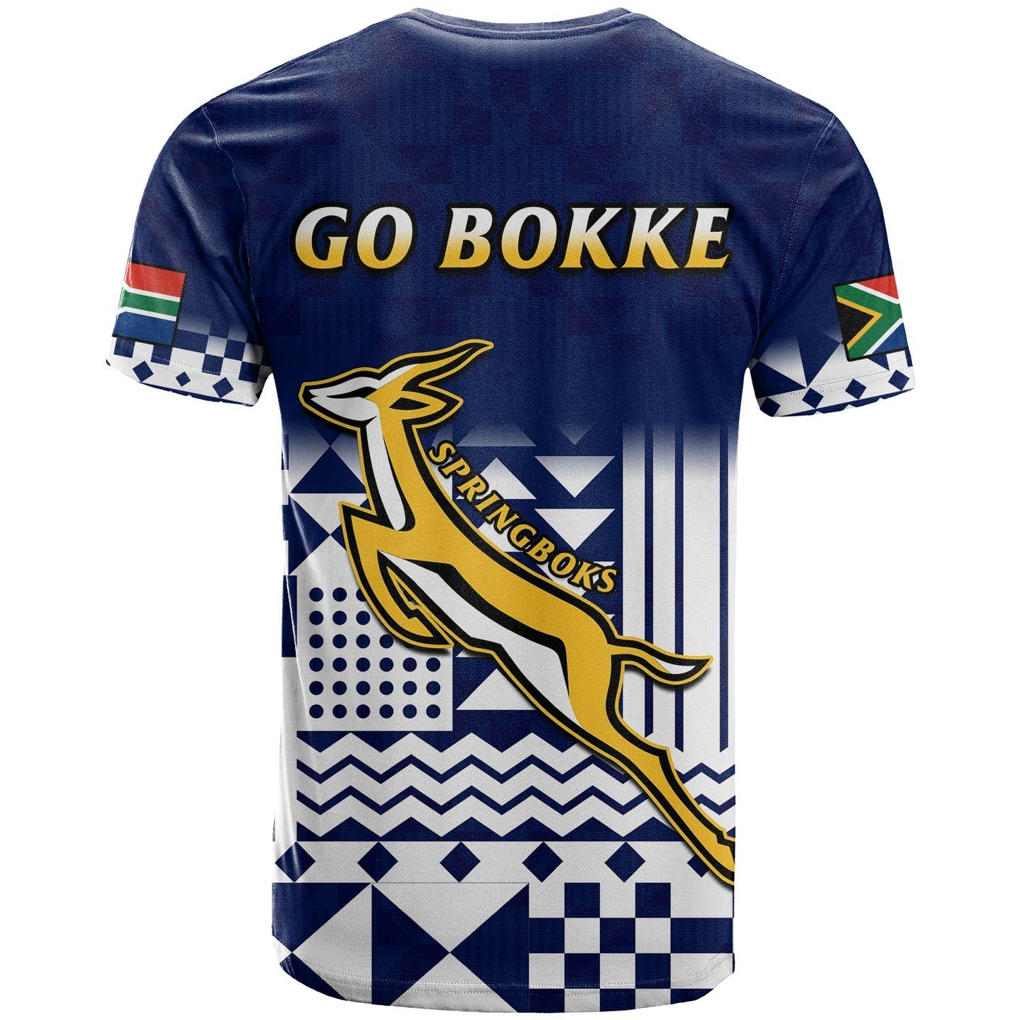 South Africa Rugby T Shirt Outgoing Tour Go Springboks
