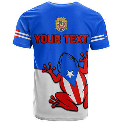 Custom Puerto Rico T Shirt Coqui Frog Simple Style