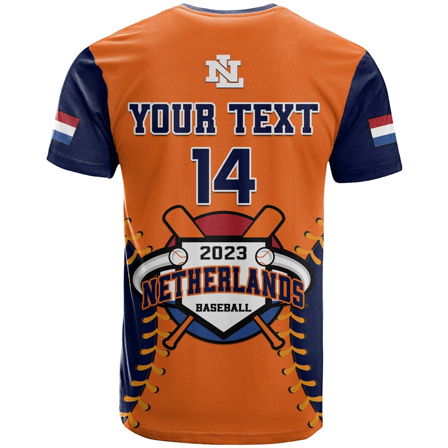 Custom Netherlands Baseball 2023 T Shirt Sporty Style