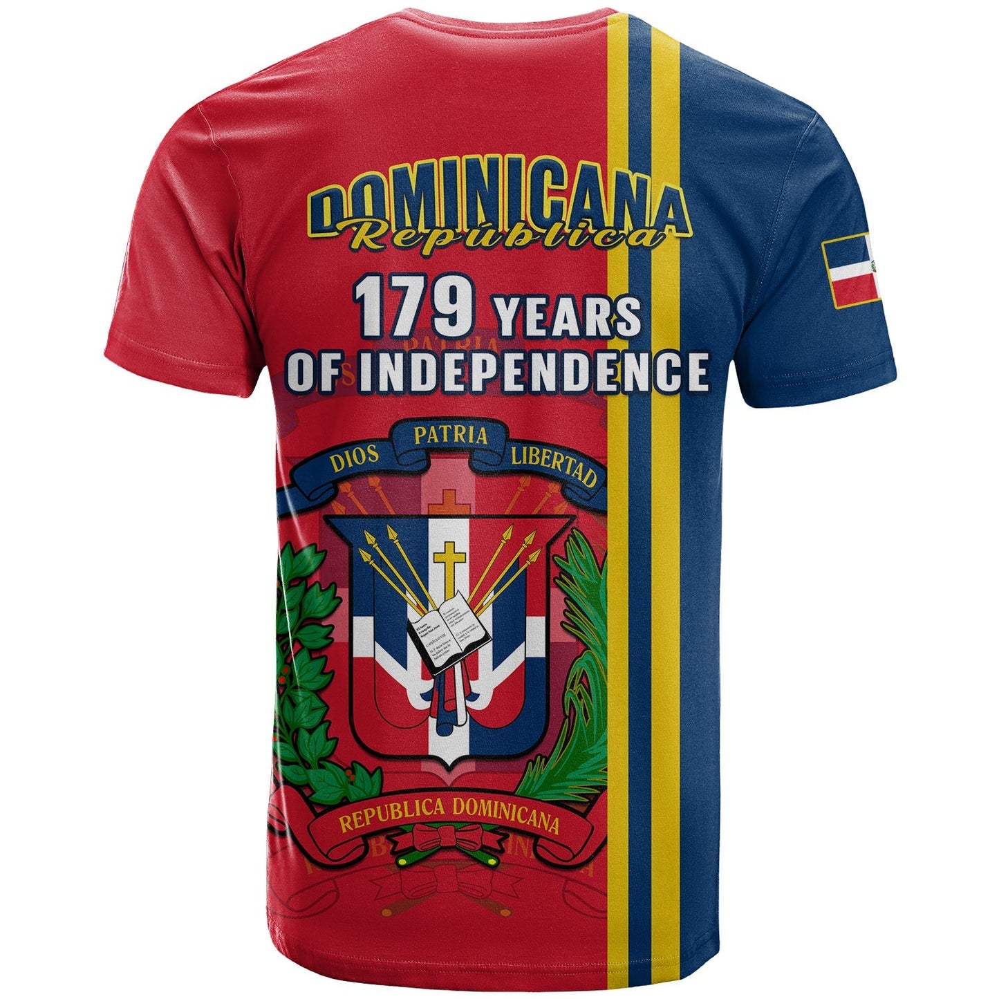 Dominican Republic T Shirt Happy 179 Years Of Independence