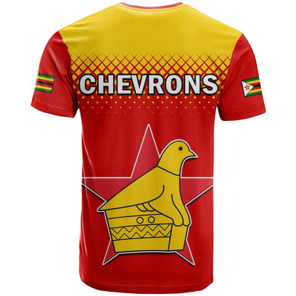 Zimbabwe Cricket T Shirt The Chevrons ODI Style
