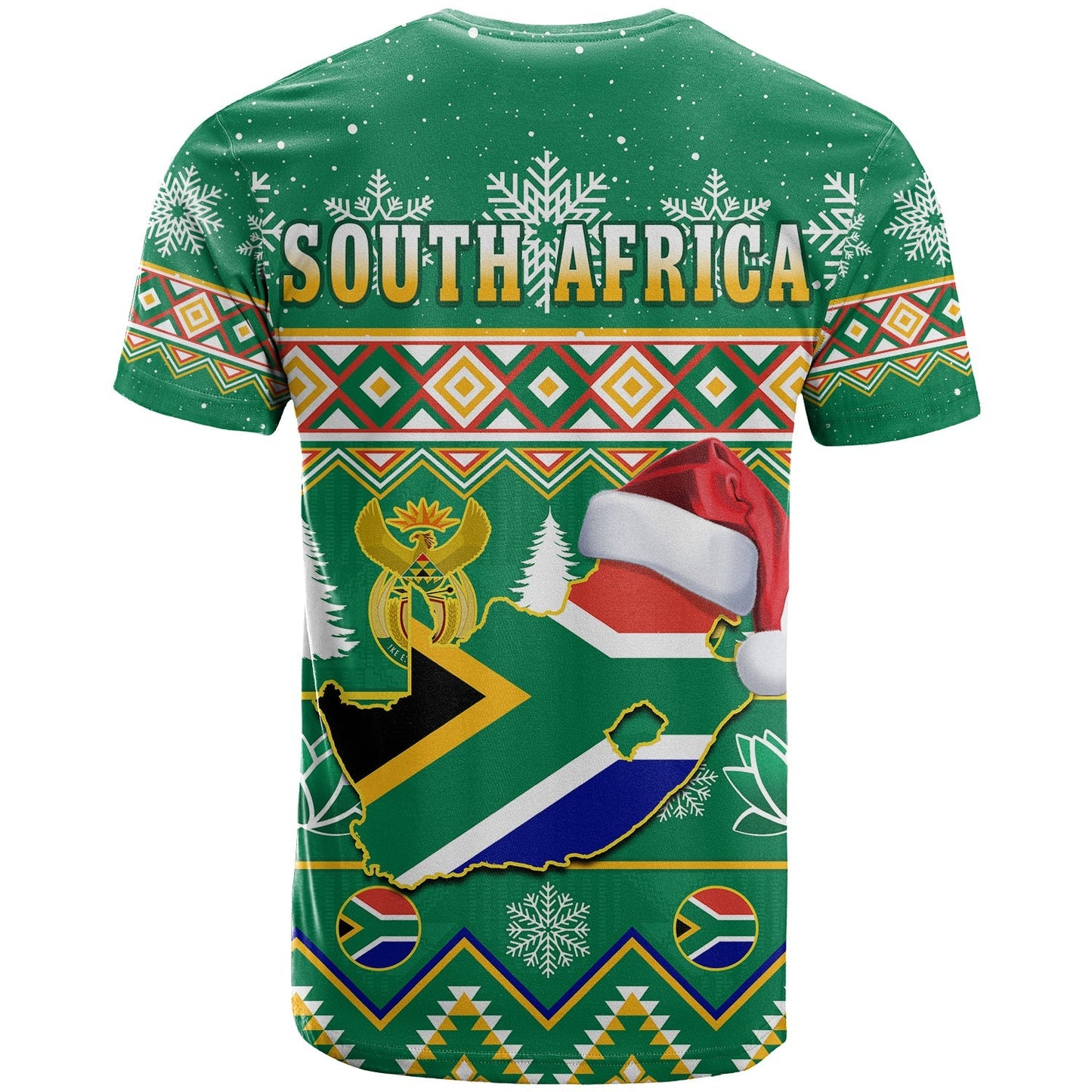 South Africa Christmas T Shirt King Protea Geseende Kersfees