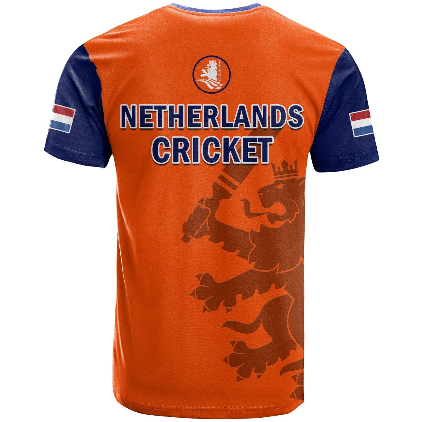 Netherlands Cricket T Shirt ODI Simple Orange Style