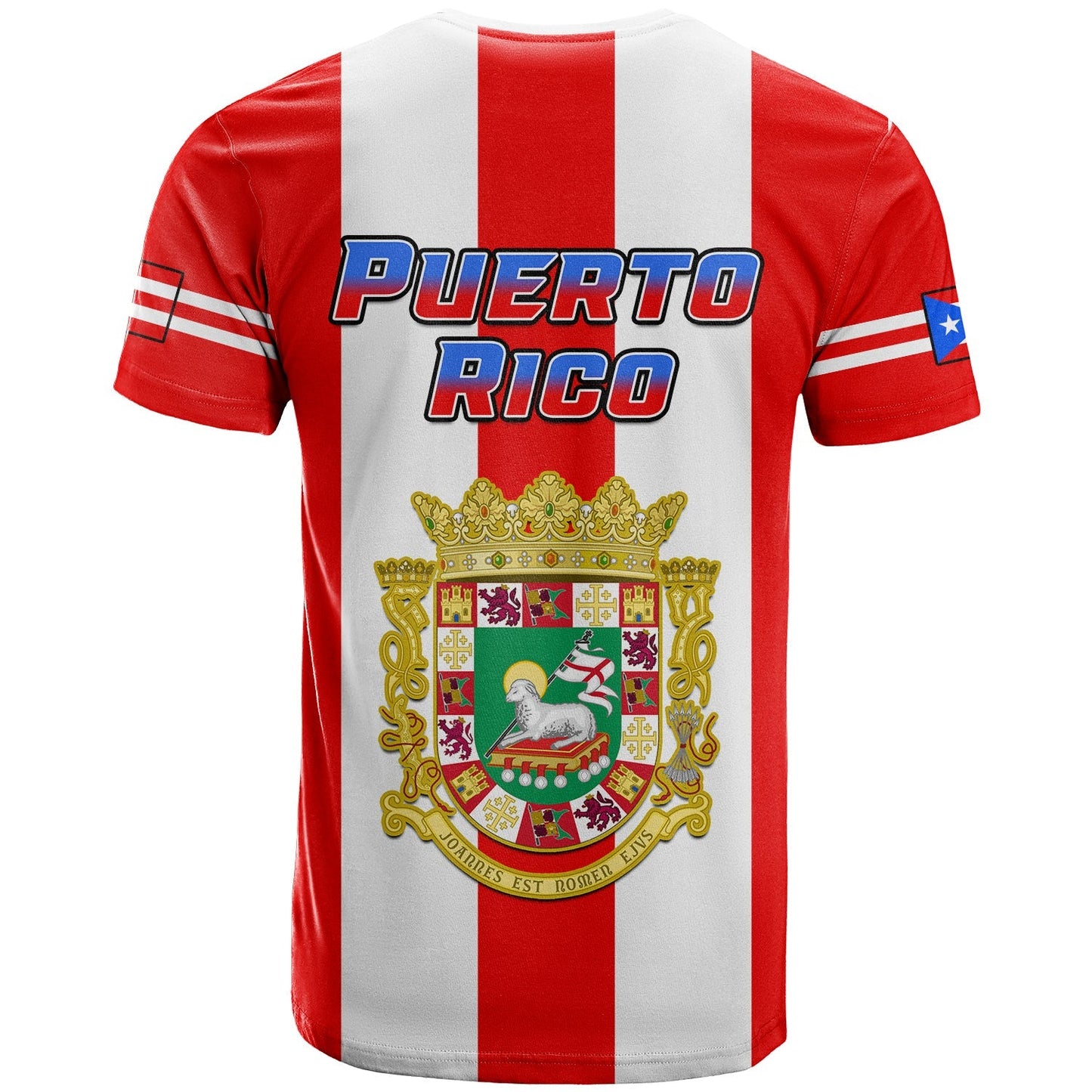 Puerto Rico T Shirt Coat Of Arms Mix Flag