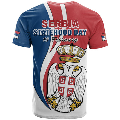 Serbia T Shirt Happy Serbian Statehood Day With Coat Of Arms