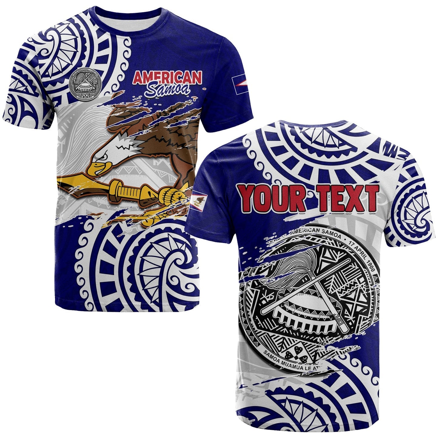 Custom Personalised American Samoa Independence Day T Shirt Polynesian Special Version