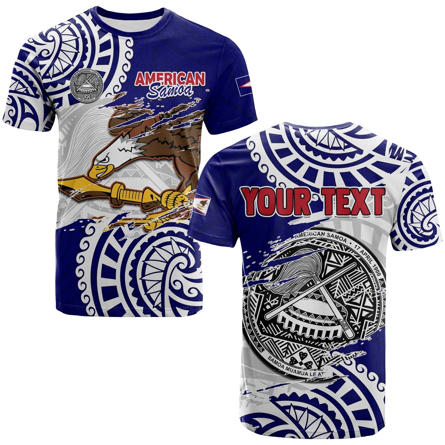 Custom Personalised American Samoa Independence Day T Shirt Polynesian Special Version