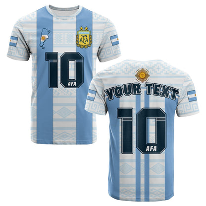Custom Argentina T Shirt Football 2022 Vamos La Albiceleste