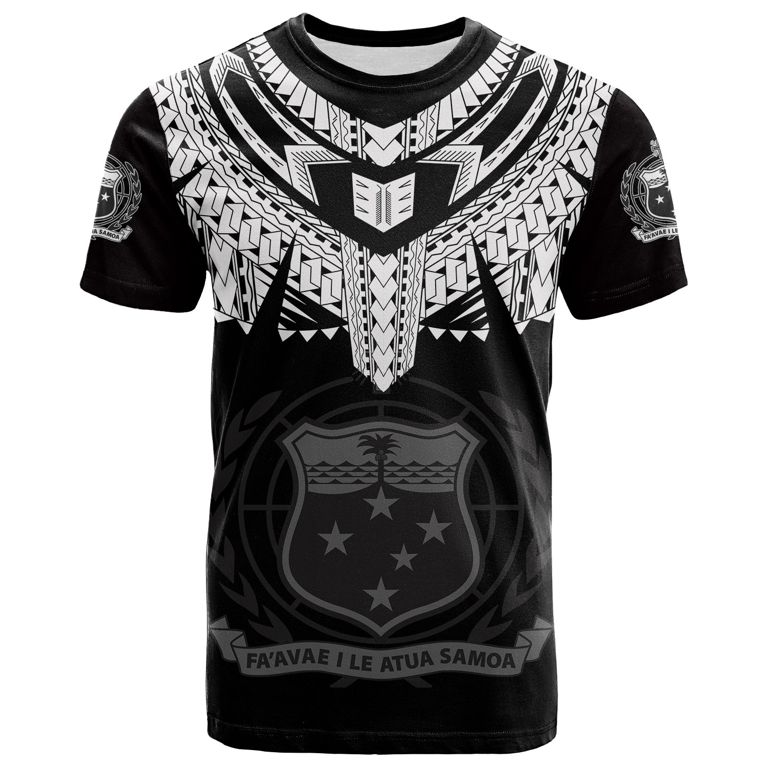 Samoa Tribal Tattoo Coat Of Arms T Shirt No.4