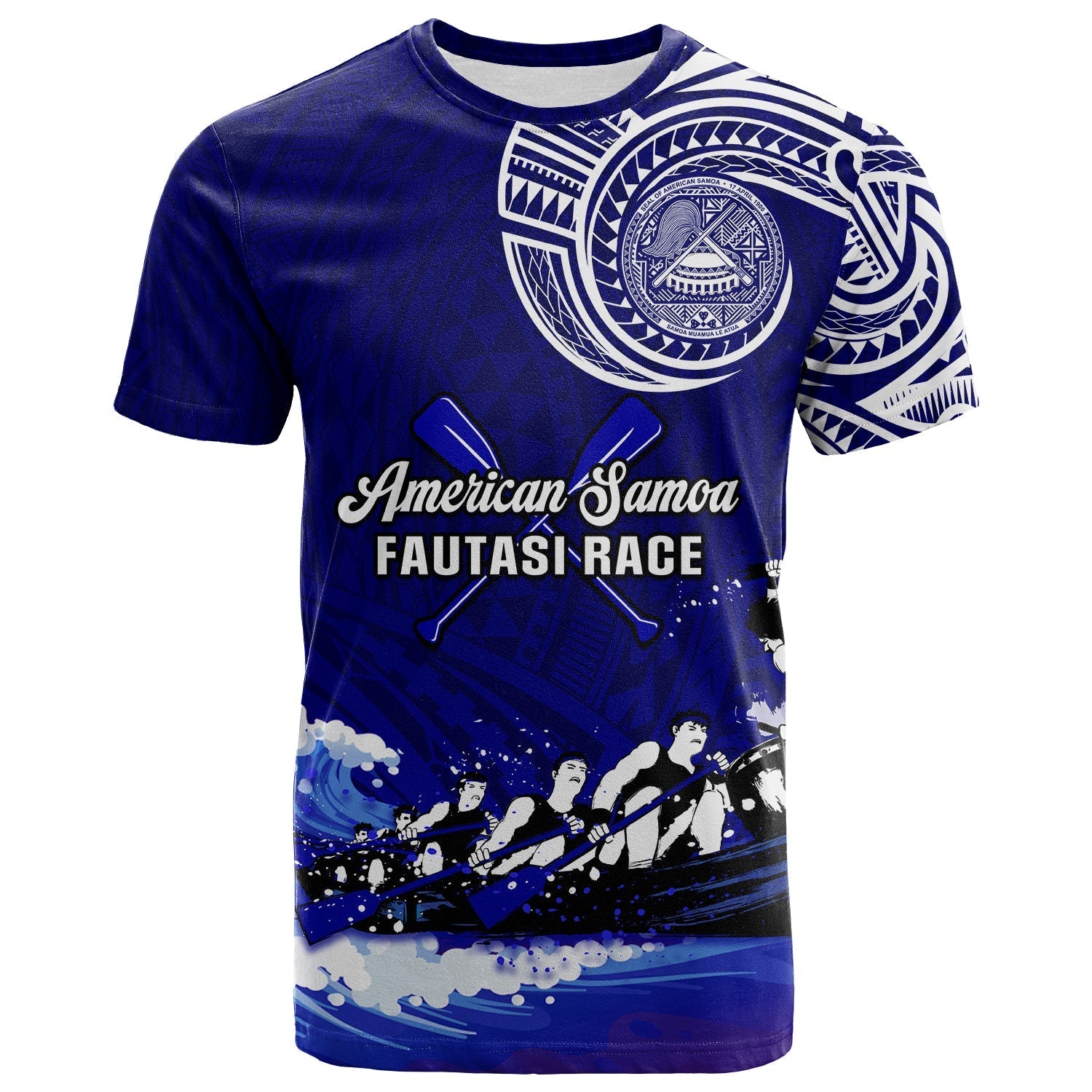 American Samoa T Shirt Fautasi Race Samoan Pattern Ver.01
