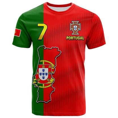 Custom Portugal T Shirt Football 2022 Style Flag Portuguese Champions