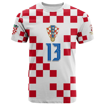 Custom Croatia Football T Shirt World Cup Champions 2022 Hrvatska