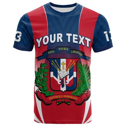 Custom Dominican Republic T Shirt Dominicana Style Sporty