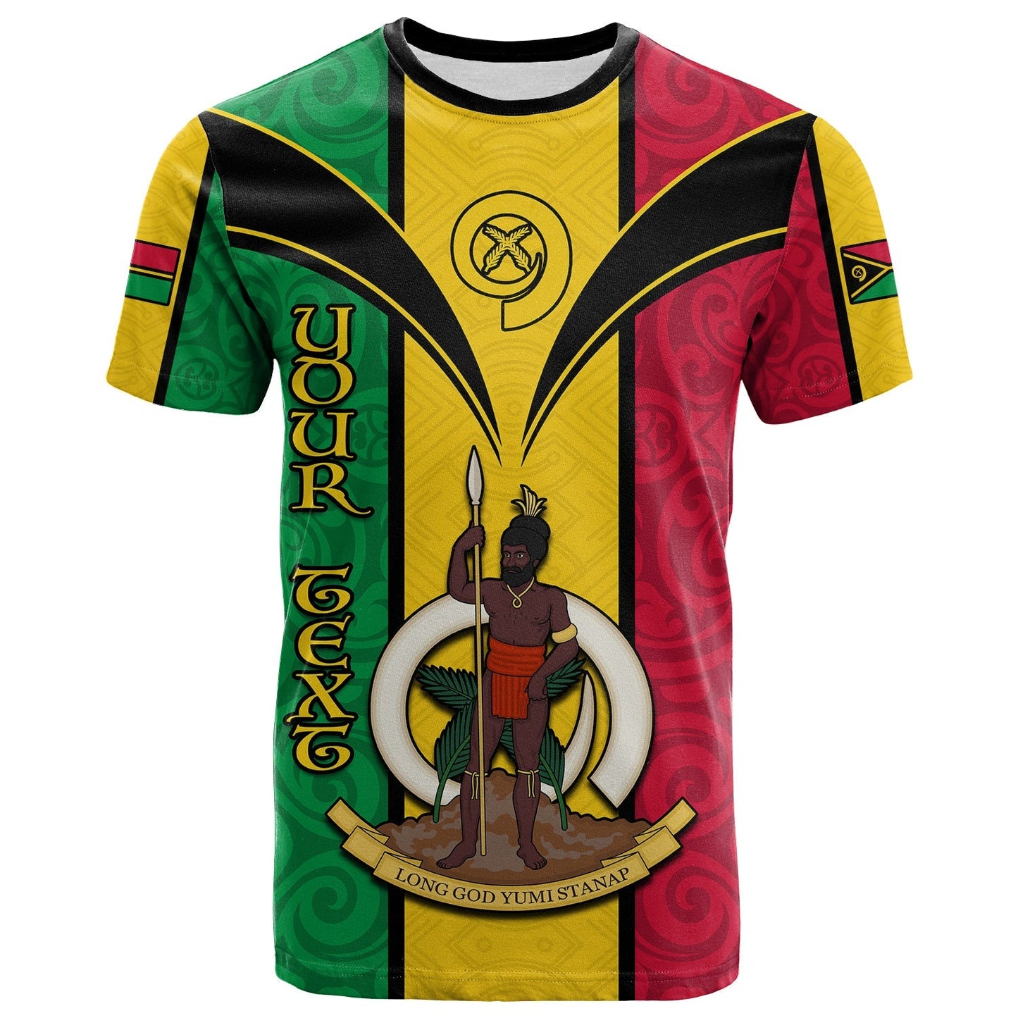 (Custom Personalised) Vanuatu T Shirt Pig Tusk Polynesian