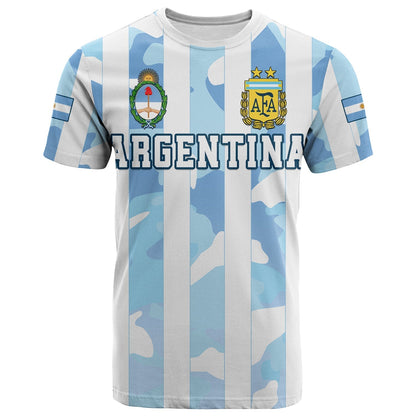 Argentina Football T Shirt AFA Champions 2022 Sporty Style