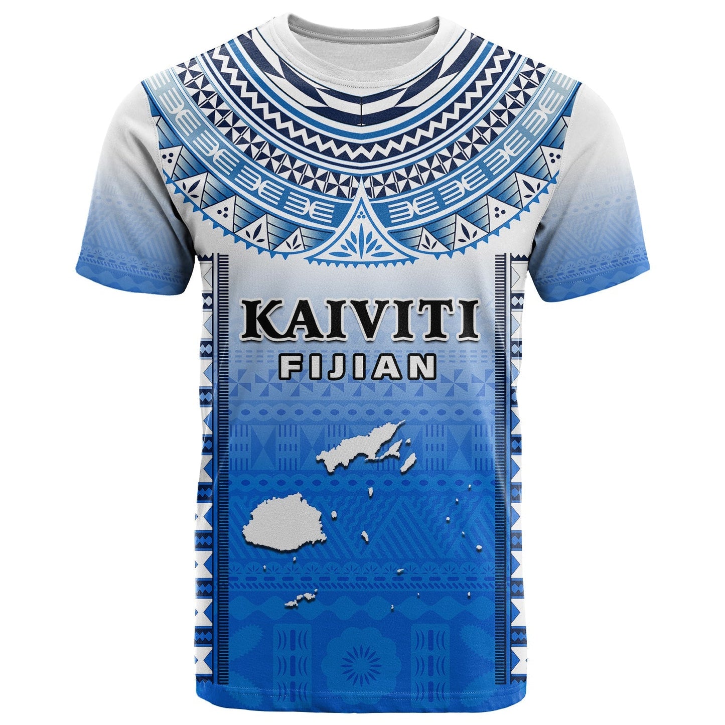 Fiji T Shirt Kaiviti Fijian Special Tapa Pattern