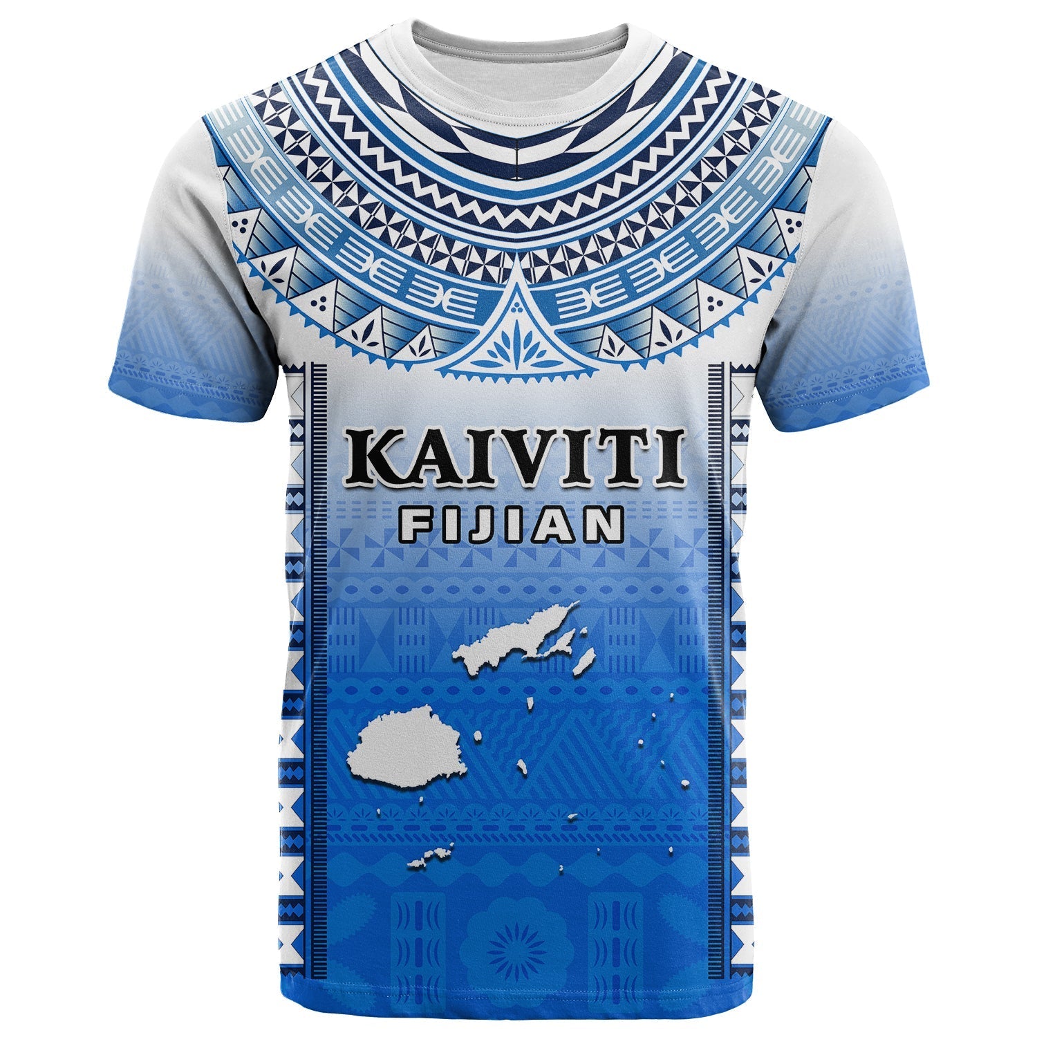 Fiji T Shirt Kaiviti Fijian Special Tapa Pattern