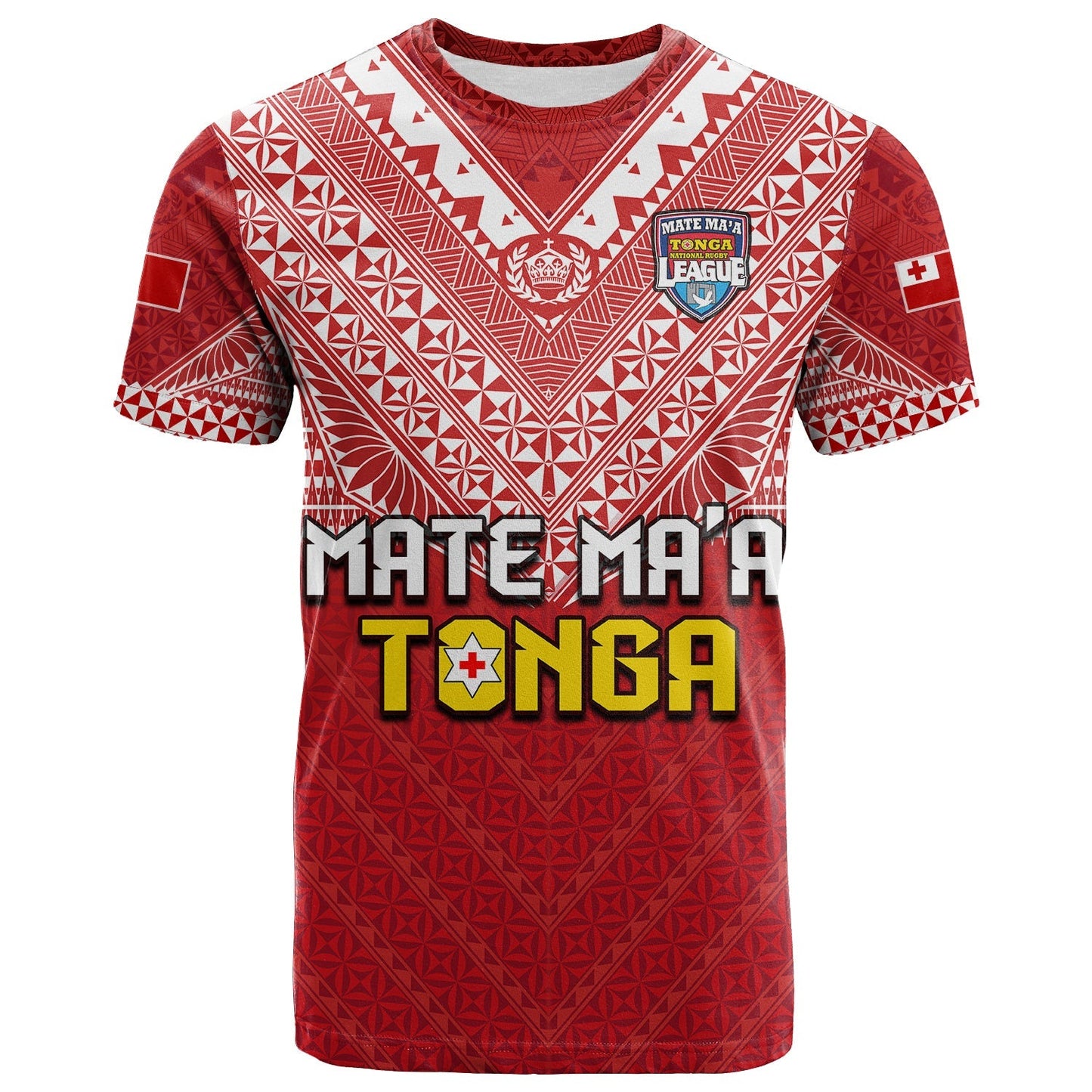 Tonga Rugby Mmt T Shirt Ngatu Mate Maa Tonga Special
