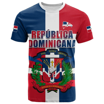 Dominican Republic T Shirt Dominicana Proud Style Flag