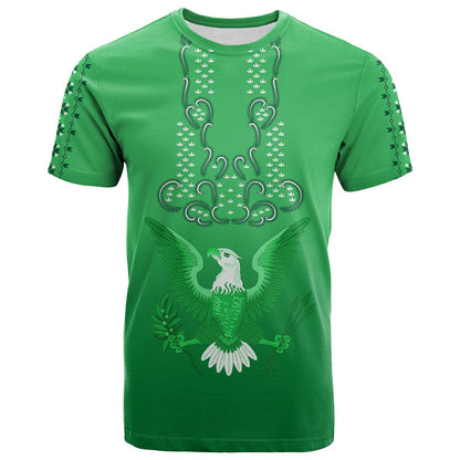 Custom Personalised Philippines T Shirt Sun Filipino Green Barong