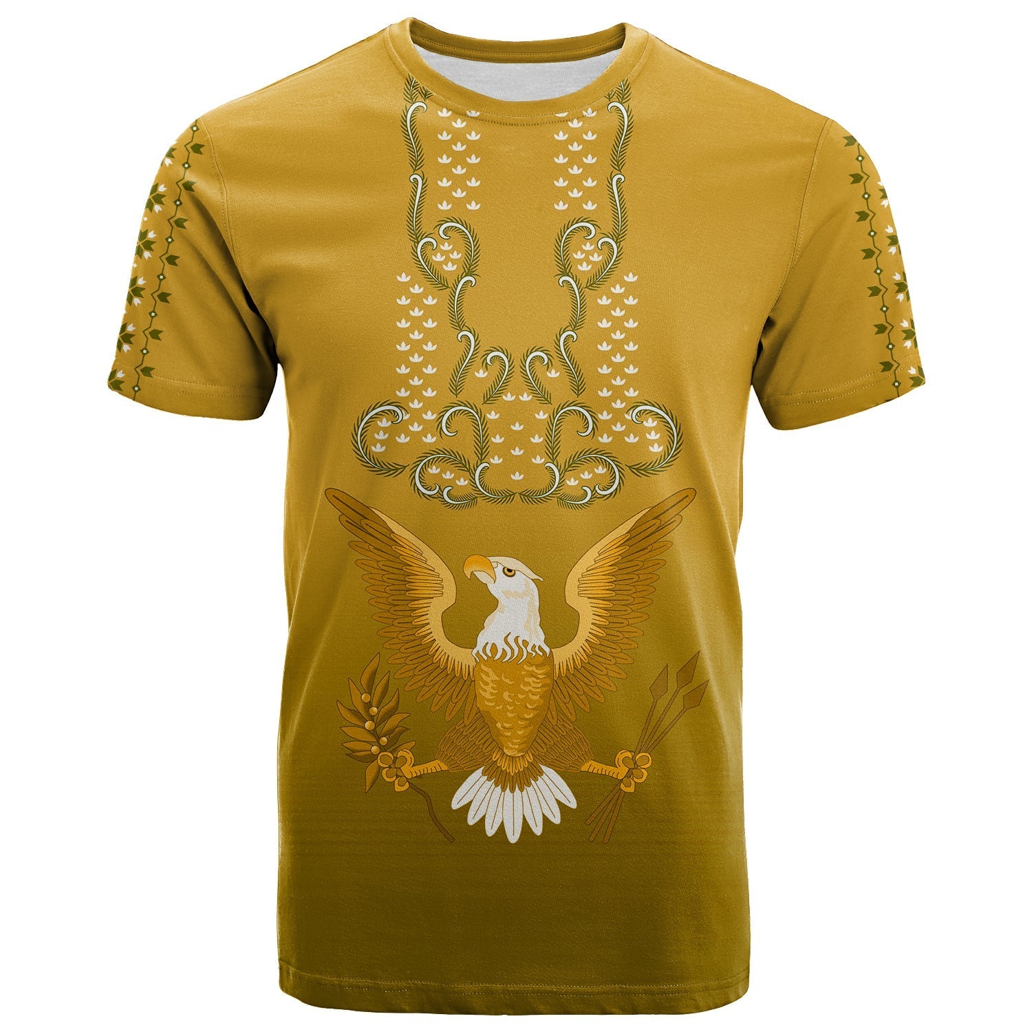 Custom Personalised Philippines T Shirt Sun Filipino Gold Barong