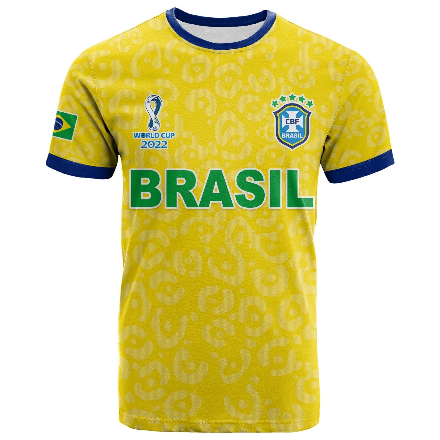 Brazil Football T Shirt World Cup Champions Soccer 2022 Selecao Brasil Campeao