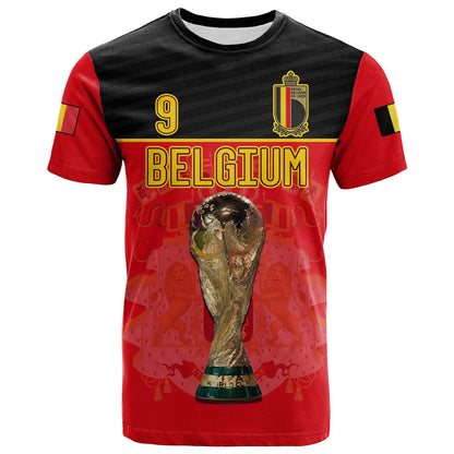 Custom Belgium T Shirt Football 2022 De Rode Duivels Sporty Style