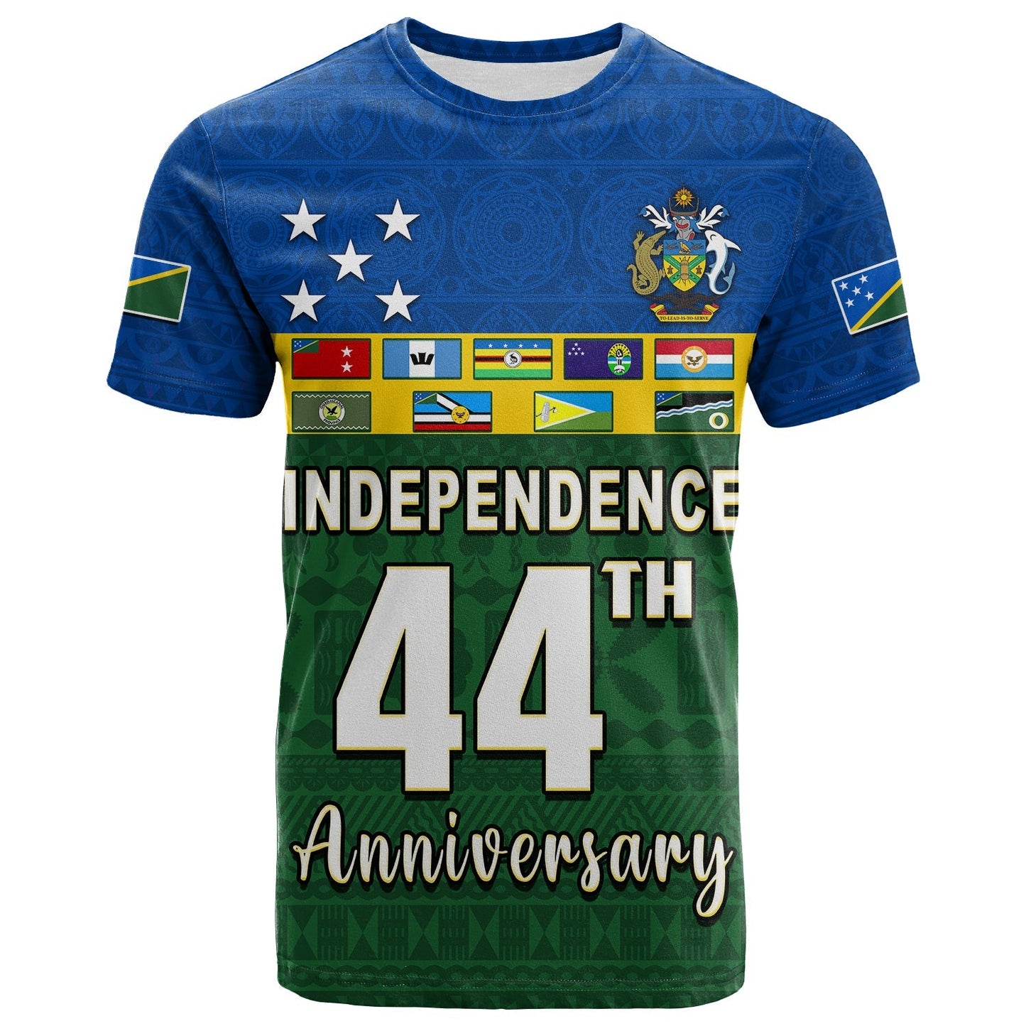 Solomon Islands National Day T Shirt Independence Day Tapa Pattern