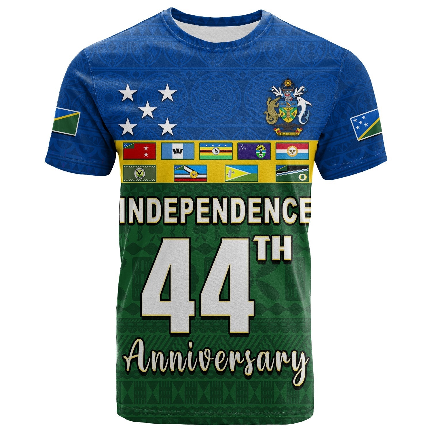 Solomon Islands National Day T Shirt Independence Day Tapa Pattern