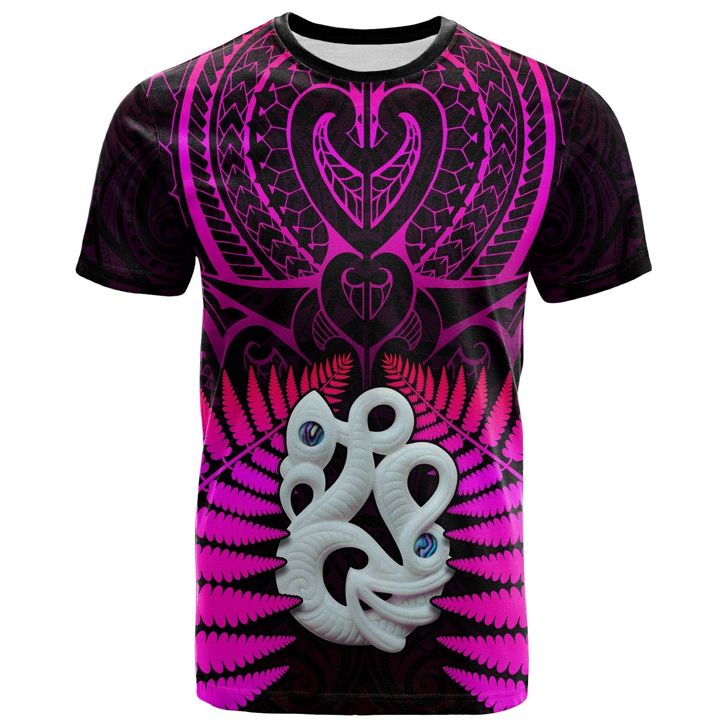 Aotearoa Fern T Shirt New Zealand Hei Tiki Purple Style  Shirt
