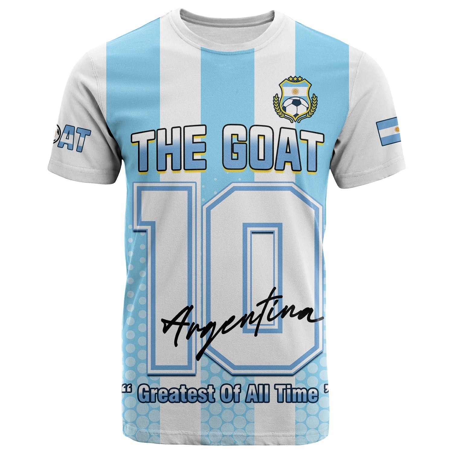 Argentina Football T Shirt Vamos La Albiceleste Soccer World Cup GOAT 2022