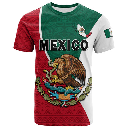 Mexico T Shirt Mexican Aztec Pattern