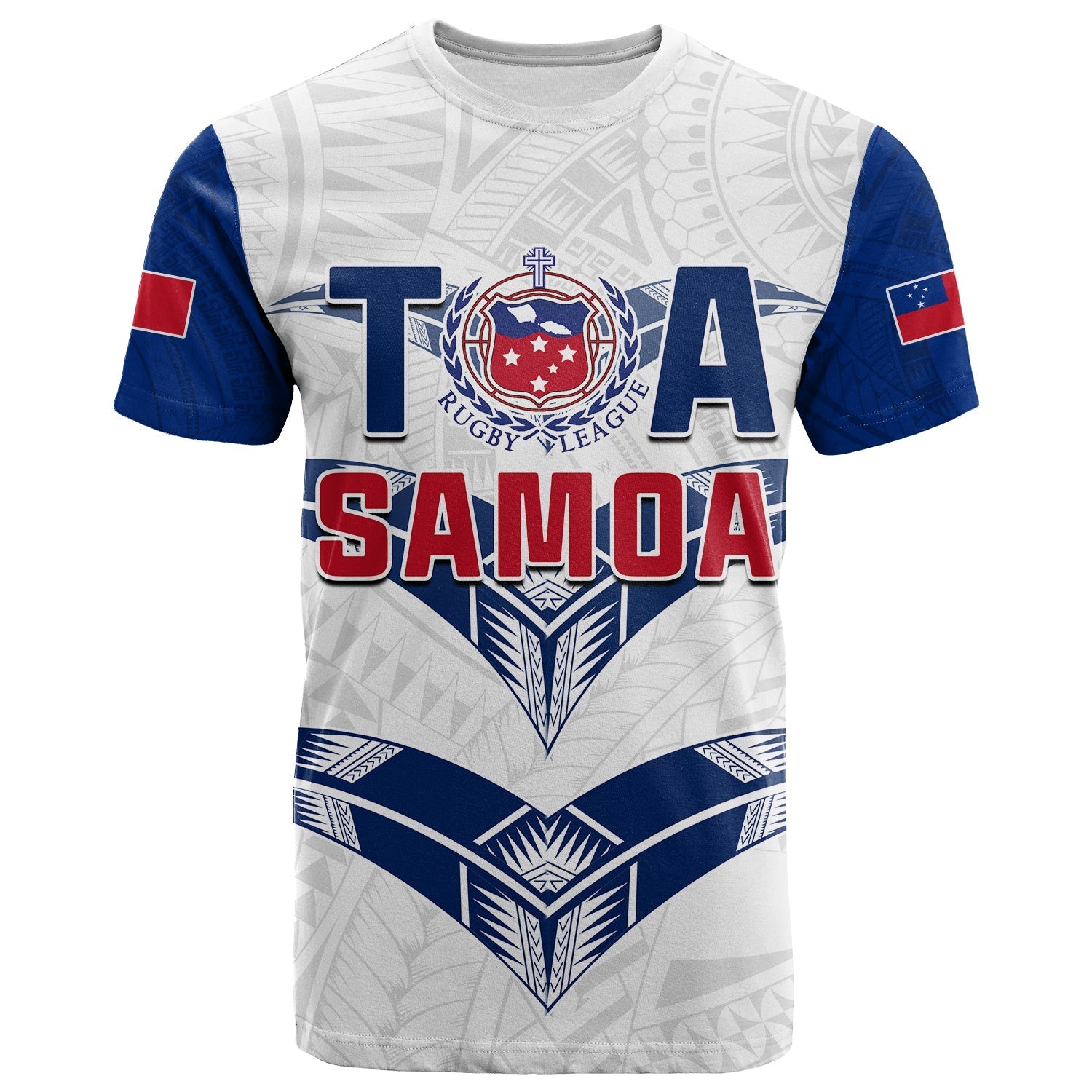 Toa Samoa Rugby T Shirt Siamupini Proud White