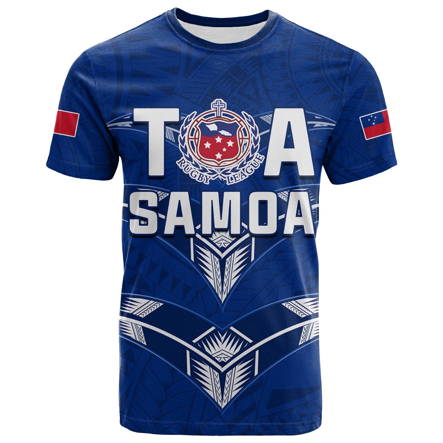 Toa Samoa Rugby T Shirt Siamupini Proud Blue
