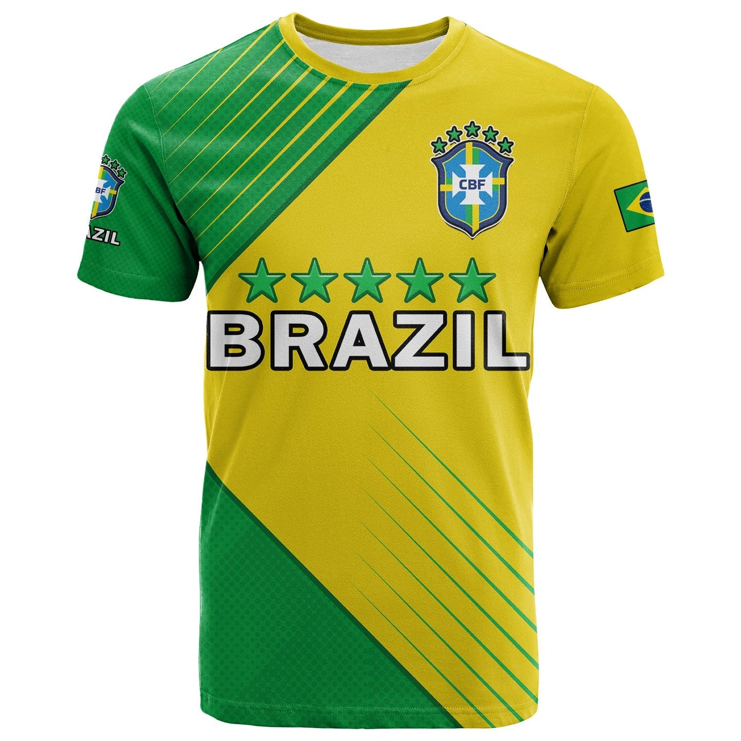 Custom Brazil Football T Shirt Brasil Map Come On Canarinho Sporty Style