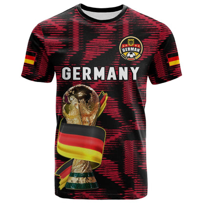 Custom Germany Football T Shirt World Cup 2022 Champions