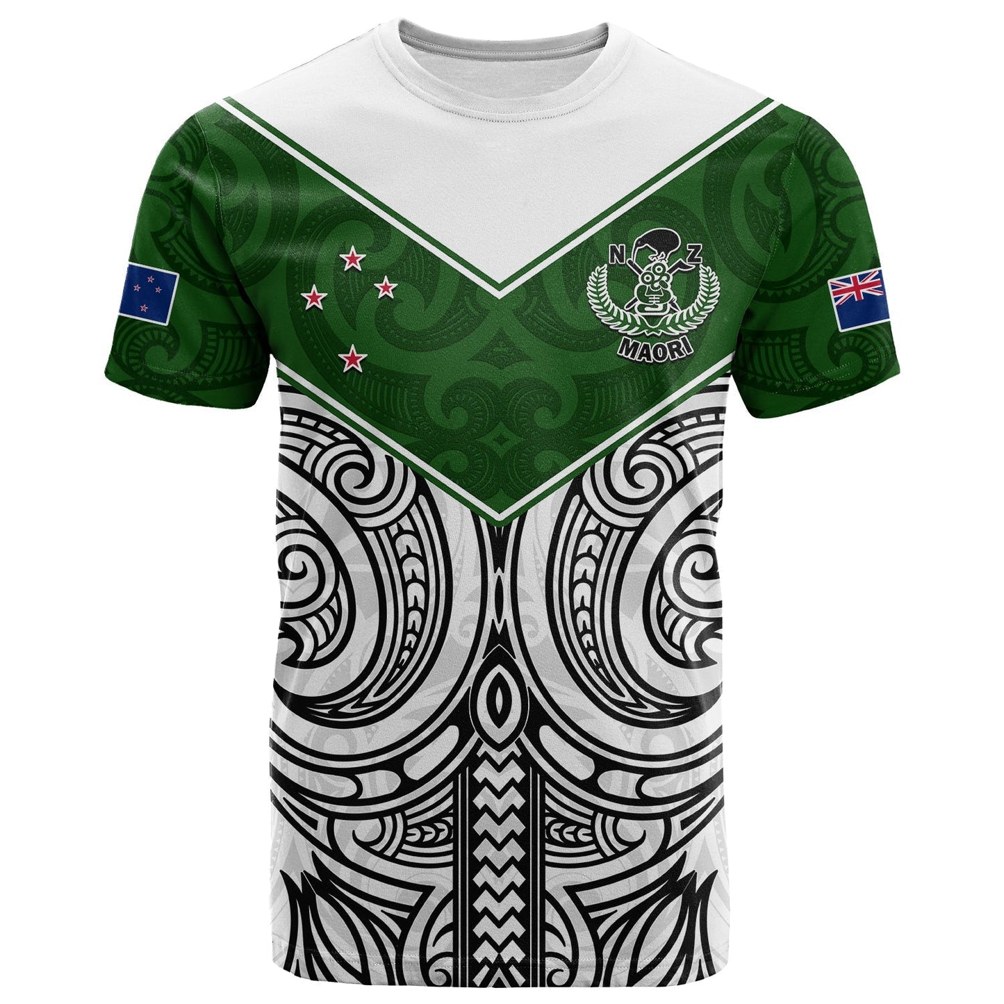 New Zealand Silver Fern Rugby T Shirt Maori Pacific Shirt