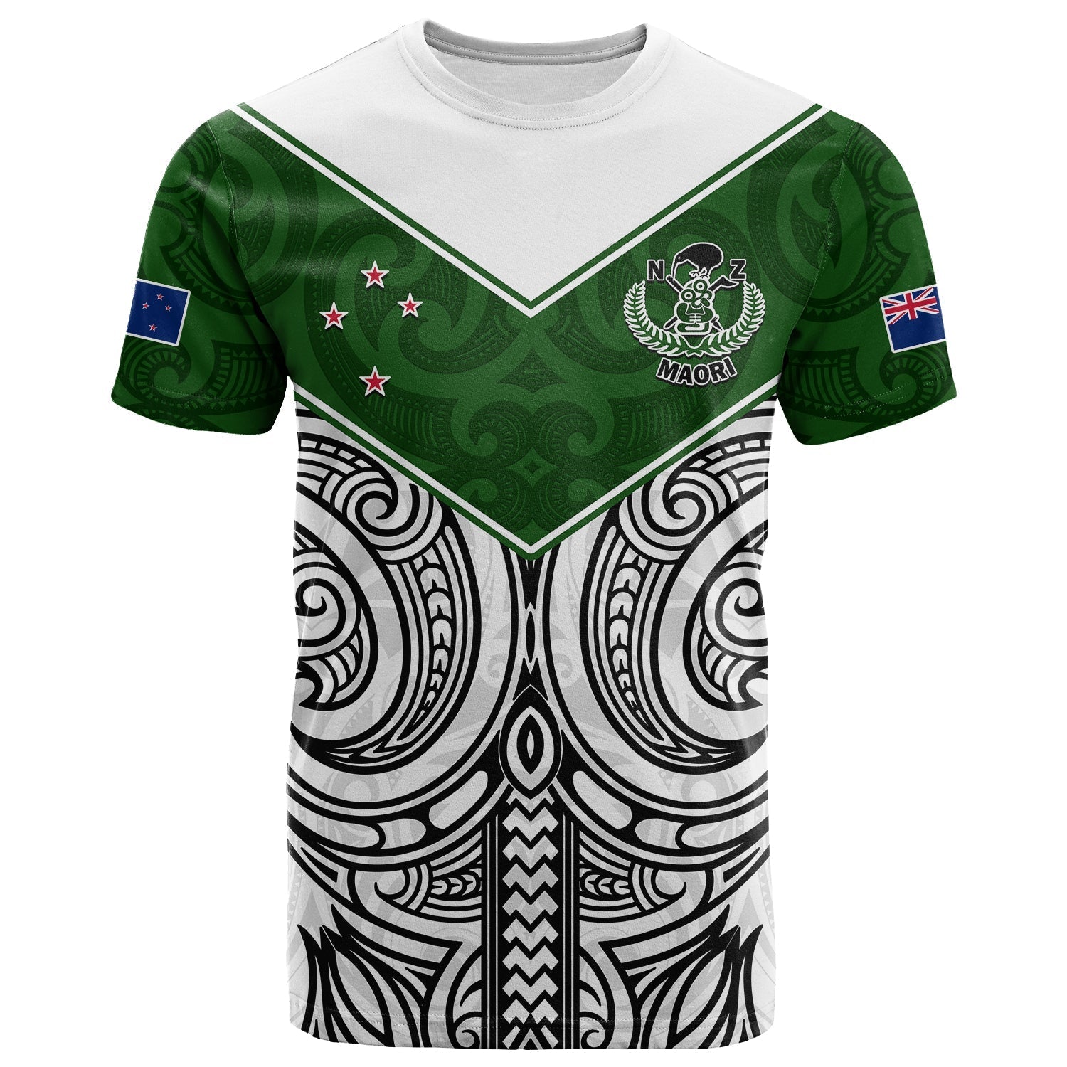 New Zealand Silver Fern Rugby T Shirt Maori Pacific Shirt