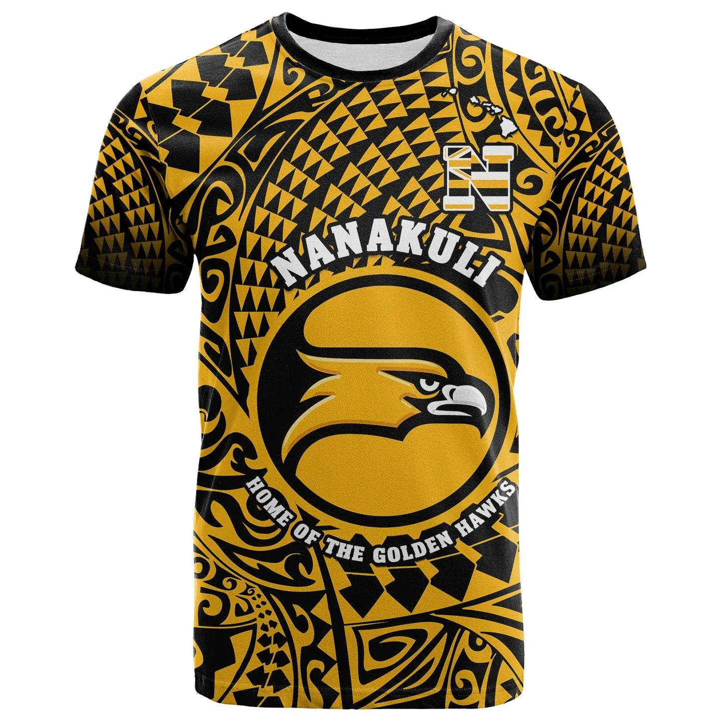 Hawaii T Shirt Nanakuli High and Intermediate School Tribal Kakau
