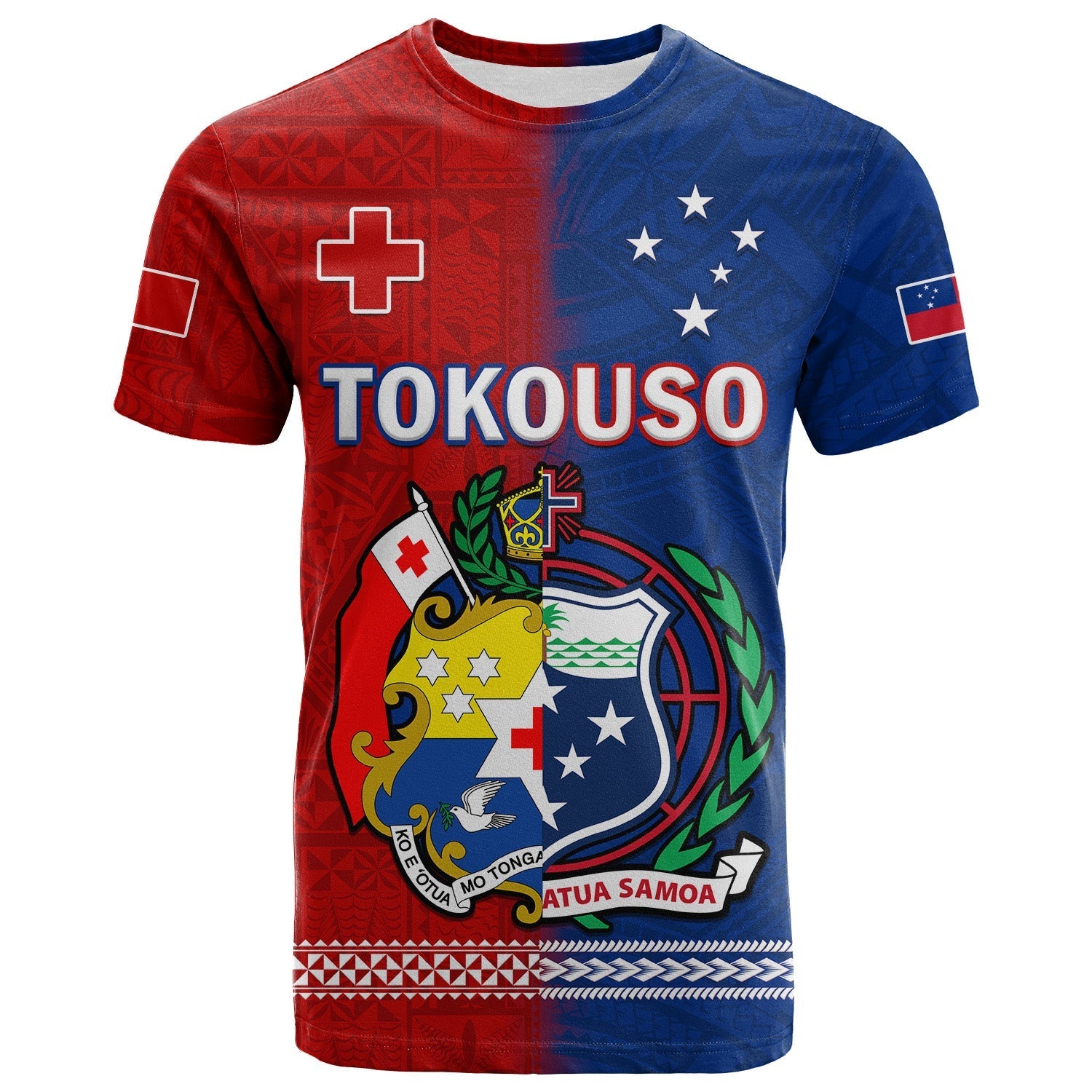 Tokouso T Shirt Tonga And Samoa United We Stand Divided We Fall