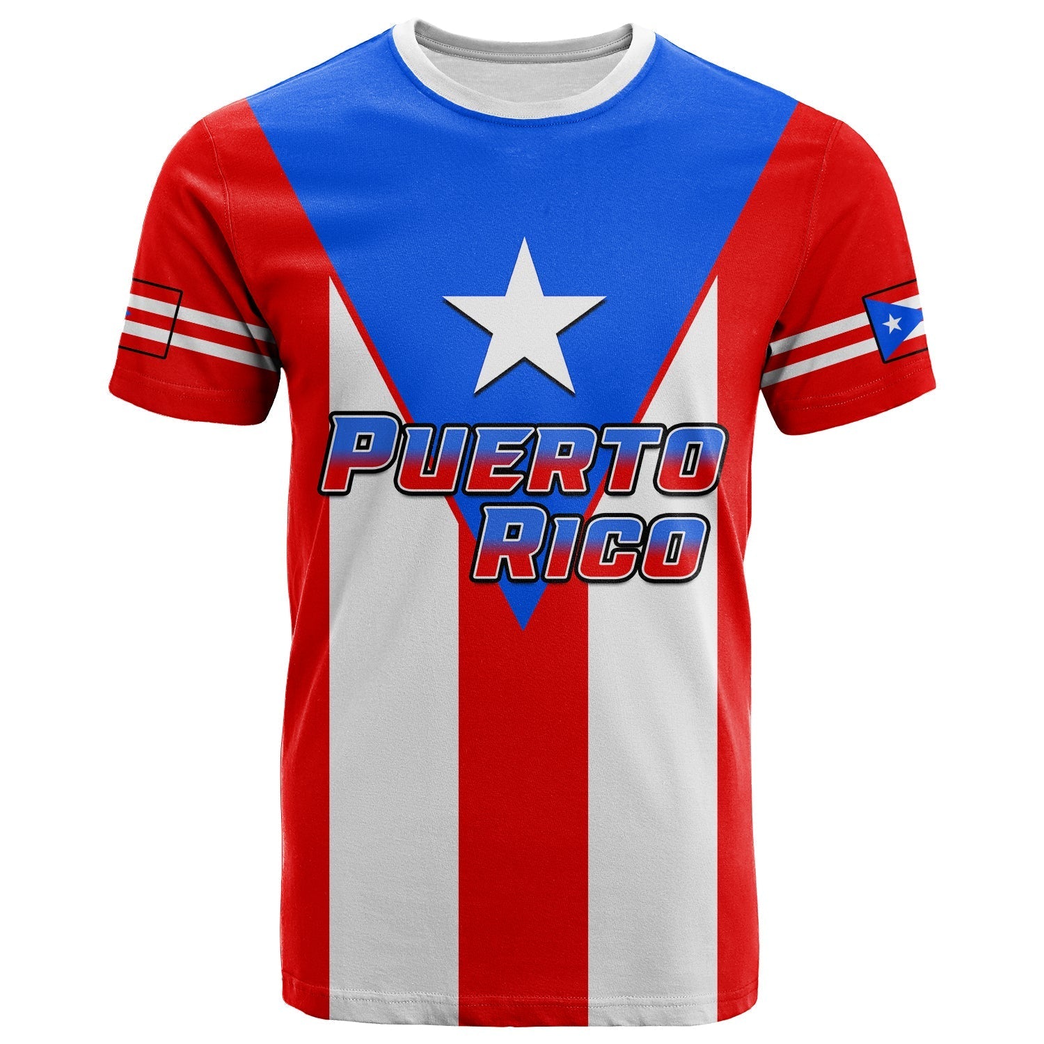 Custom Puerto Rico T Shirt Coat Of Arms Mix Flag