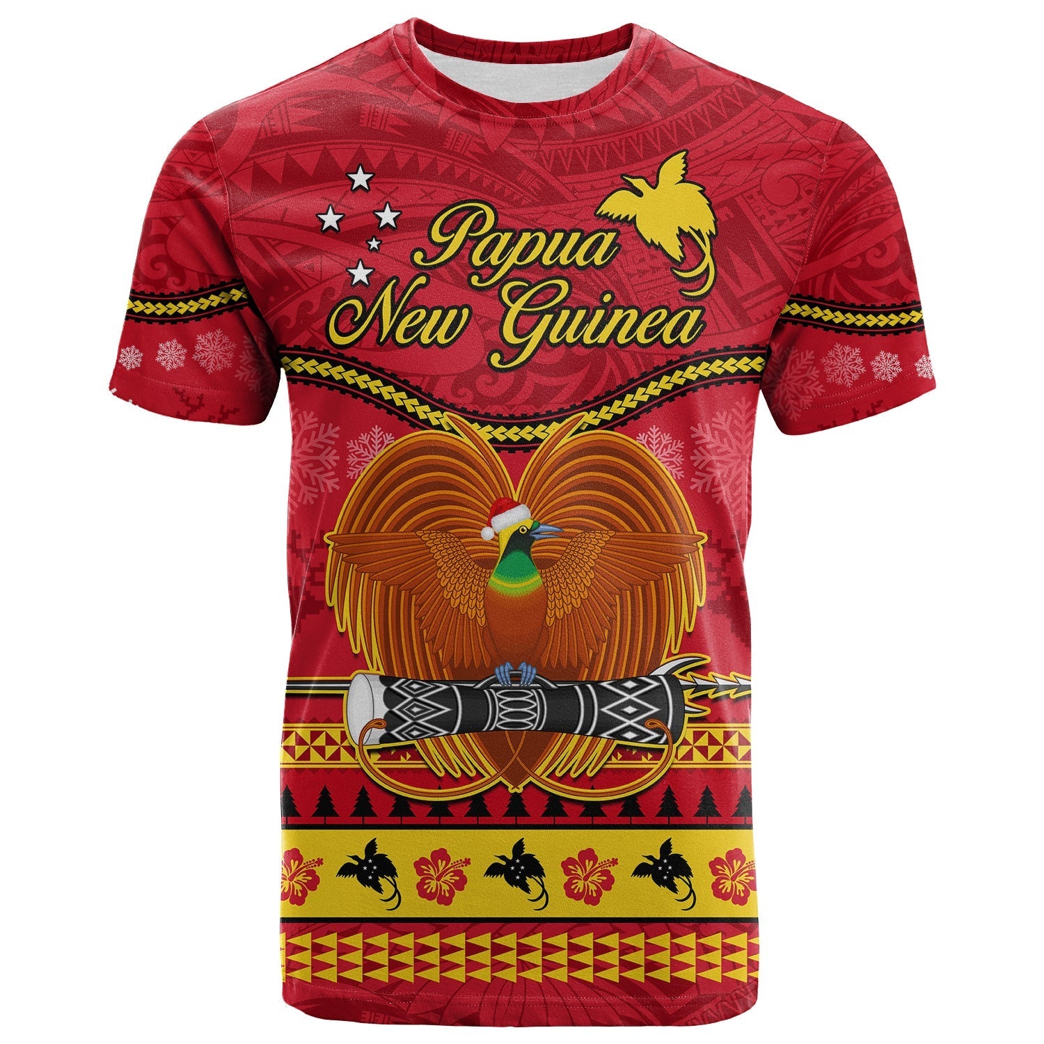Papua New Guinea Christmas T Shirt Bird Of Paradise Bikpela Hamamas Blong Dispela Krismas