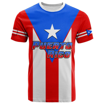 Puerto Rico T Shirt Coat Of Arms Mix Flag